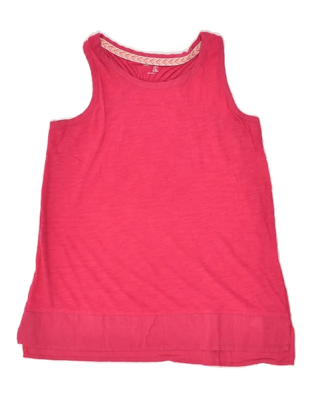 men's wool-blend vests -GAP Girls Vest Top 11-12 Years Pink Cotton