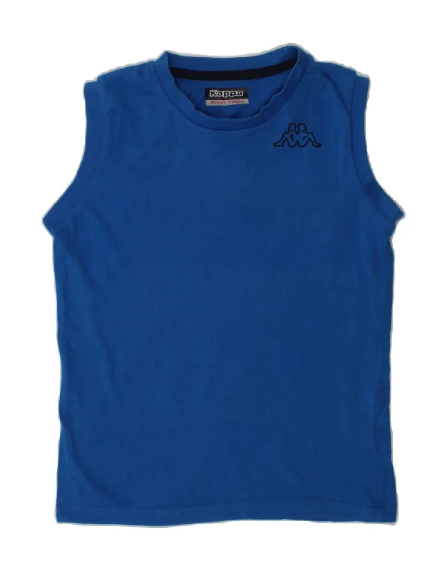 button-down vests for men -KAPPA Boys Vest Top 7-8 Years Blue