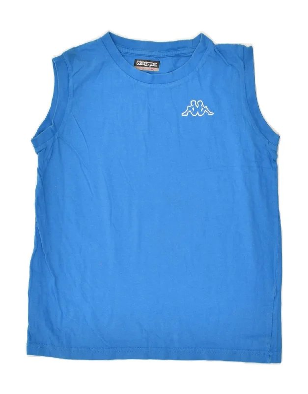 fitted waistcoats for men -KAPPA Boys Vest Top 9-10 Years Blue