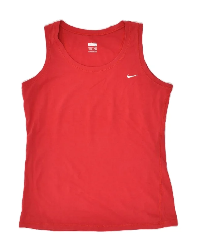 cotton vest jackets for men -NIKE Girls Dri Fit Vest Top 14-15 Years Large Red