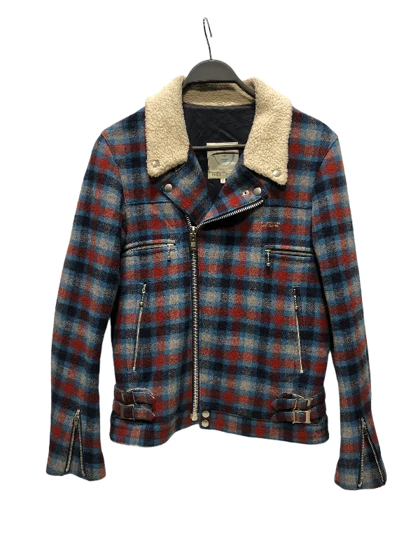 casual outdoor vests for men -UNDERCOVERISM/Jacket/2/Wool/RED/Plaid/