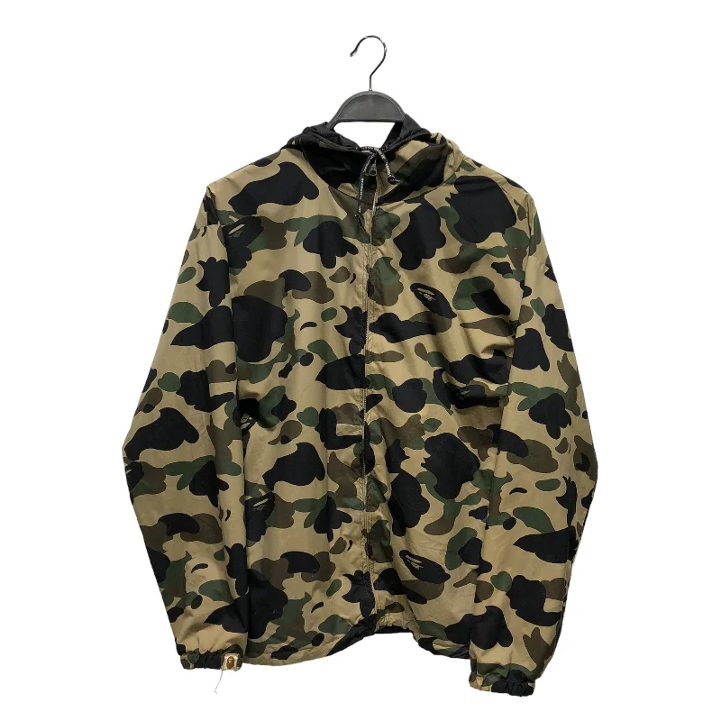 button-down vests for men -BAPE/Jacket/GRN/Camouflage/REVERSIBLE