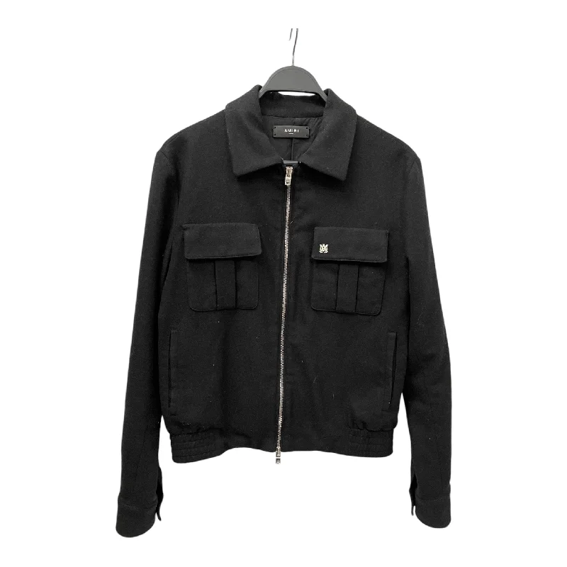 men's casual vest jackets -AMIRI/Jacket/S/Wool/BLK/