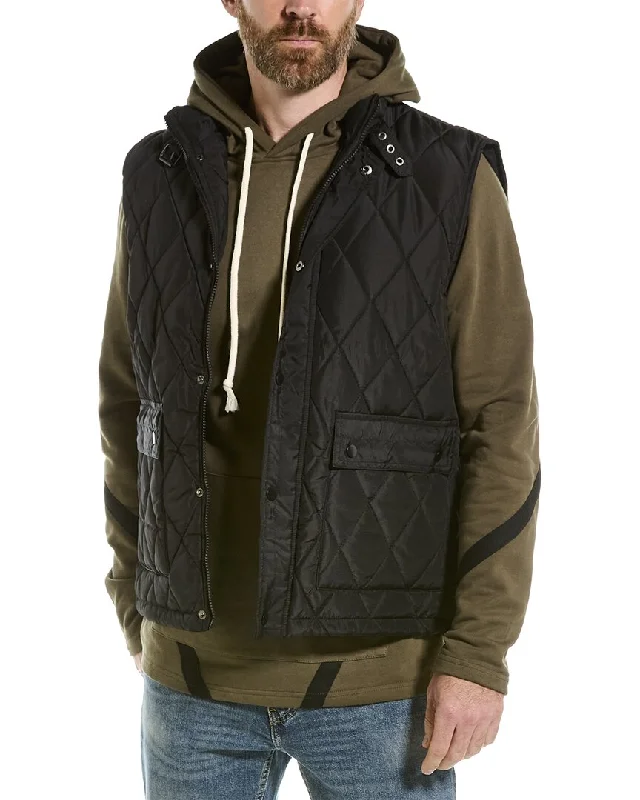 fitted waistcoats for men -American Stitch Diamond Quilted Vest