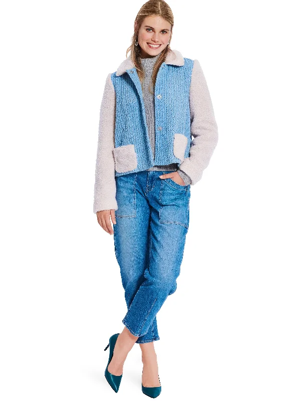 casual outdoor vests for men -Burda Sewing Pattern 5855 Misses' Jacket & Coat