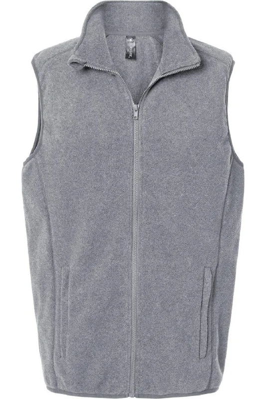 casual vests for men -Burnside Polar Fleece Vest