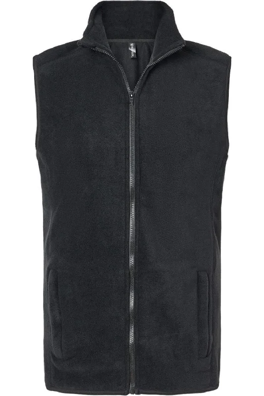 men's sporty vests -Burnside Polar Fleece Vest