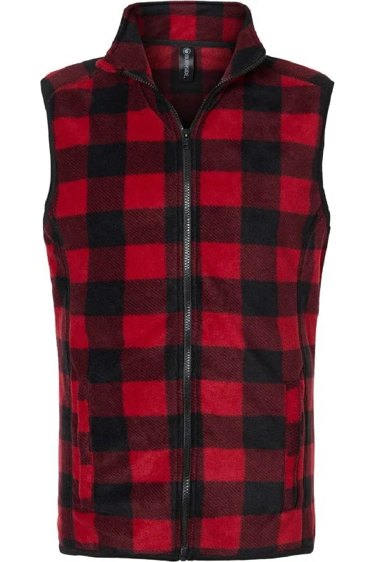 men's vests for layering with shirts -Burnside Polar Fleece Vest