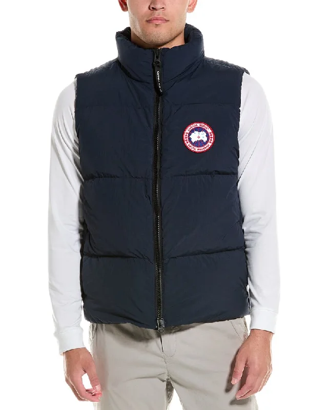 multi-pocket vests for men -Canada Goose Lawrence Puffer Vest