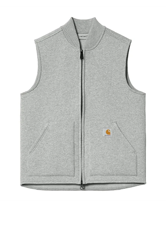 men's reversible vests -Carhart WIP Car Lux Vest, Grey Heather