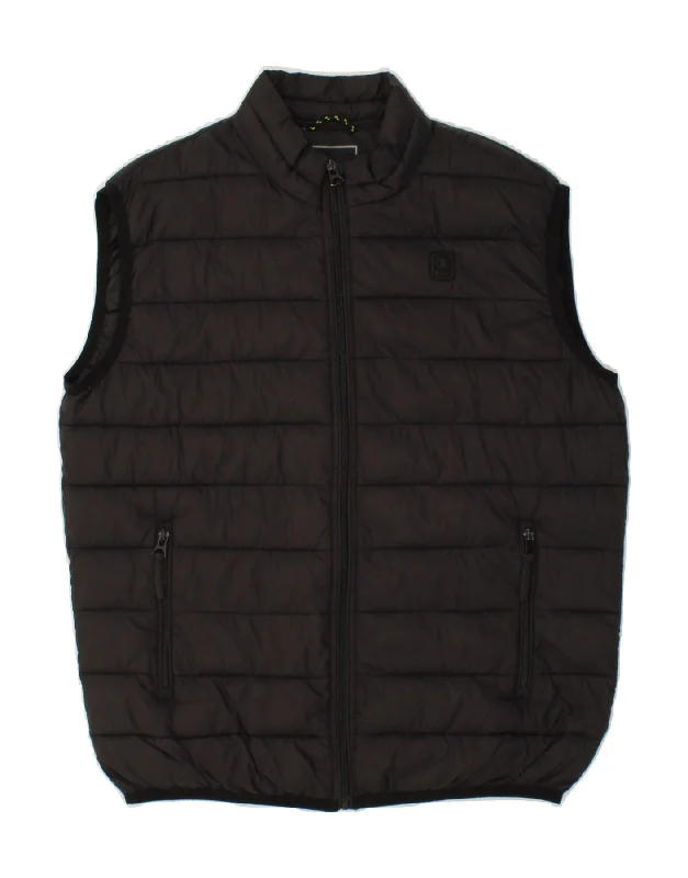 vests for layering for men -CHAMPION Mens Padded Jacket UK 38 Medium Black Polyester