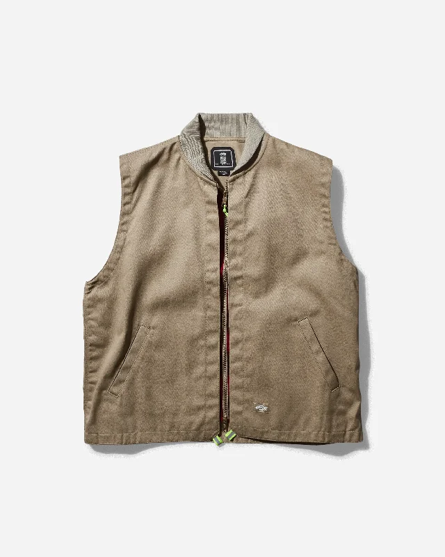 men's checkered vests -TDC Multi Function Eisenhower Vest Desert Sand