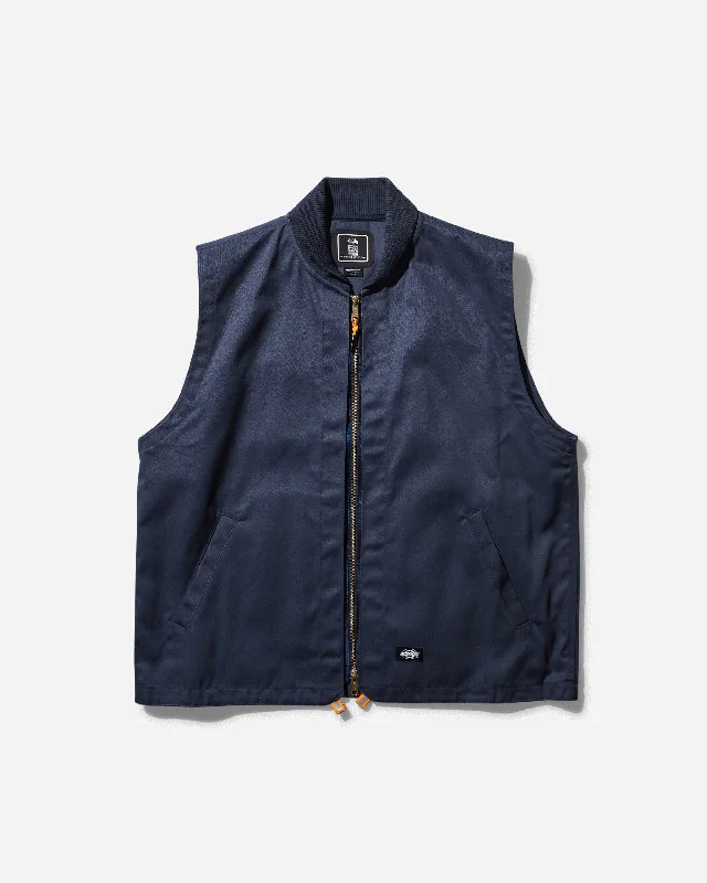 modern vests for men -TDC Multi Function Eisenhower Vest Navy