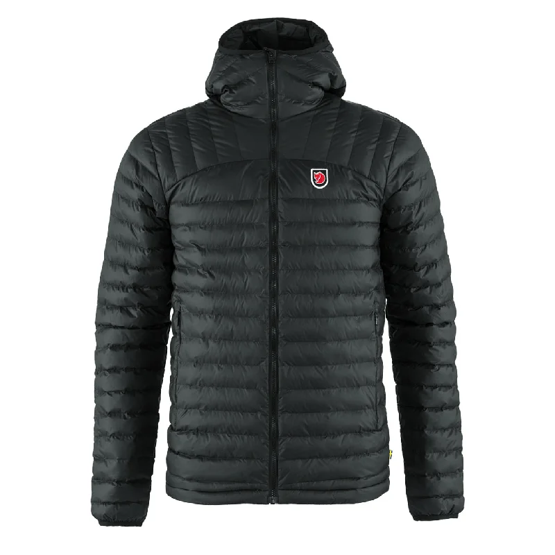 men's printed hoodies -Fjallraven Expedition Latt Hoodie Black