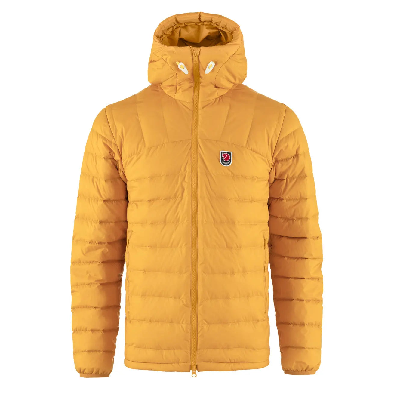 cozy sweatshirts for men -Fjallraven Expedition Pack Down Hoodie Mustard Yellow