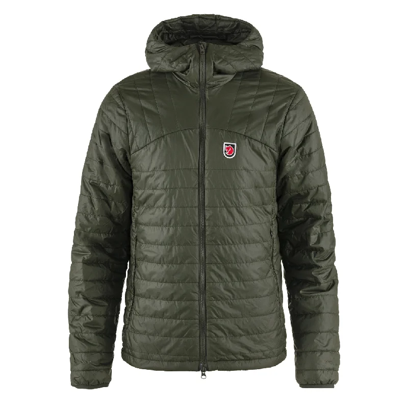 men's fashion hoodies -Fjallraven Expedition X-Latt Hoodie Deep Forest