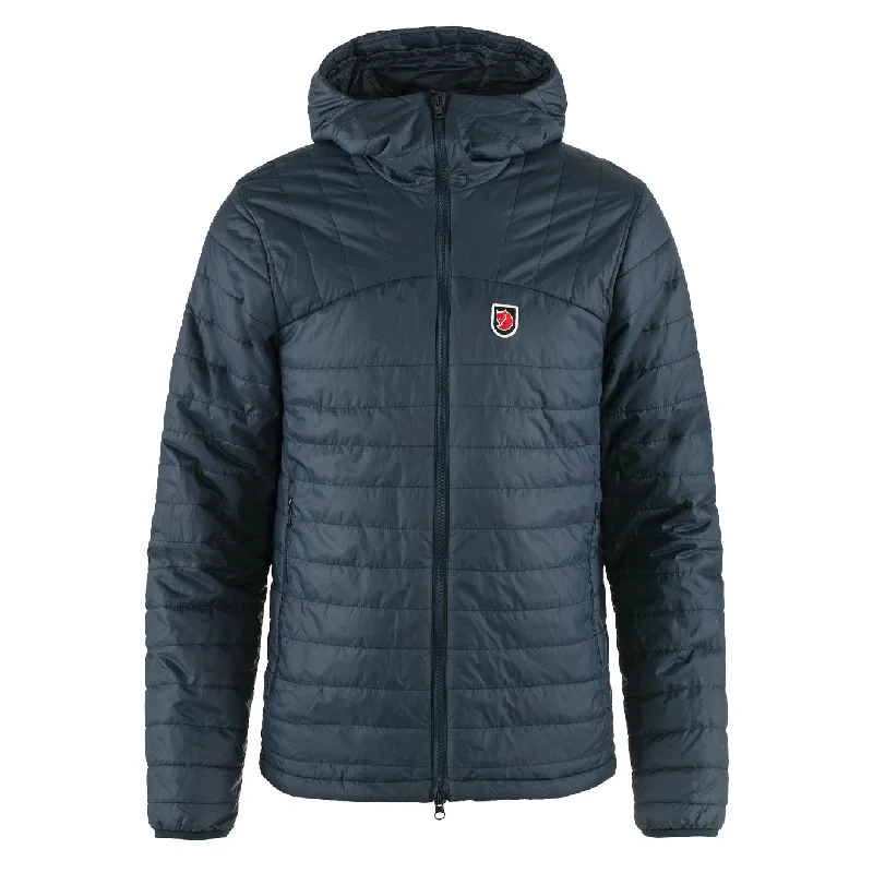 plain hoodies for men -Fjallraven Expedition X-Latt Hoodie Navy