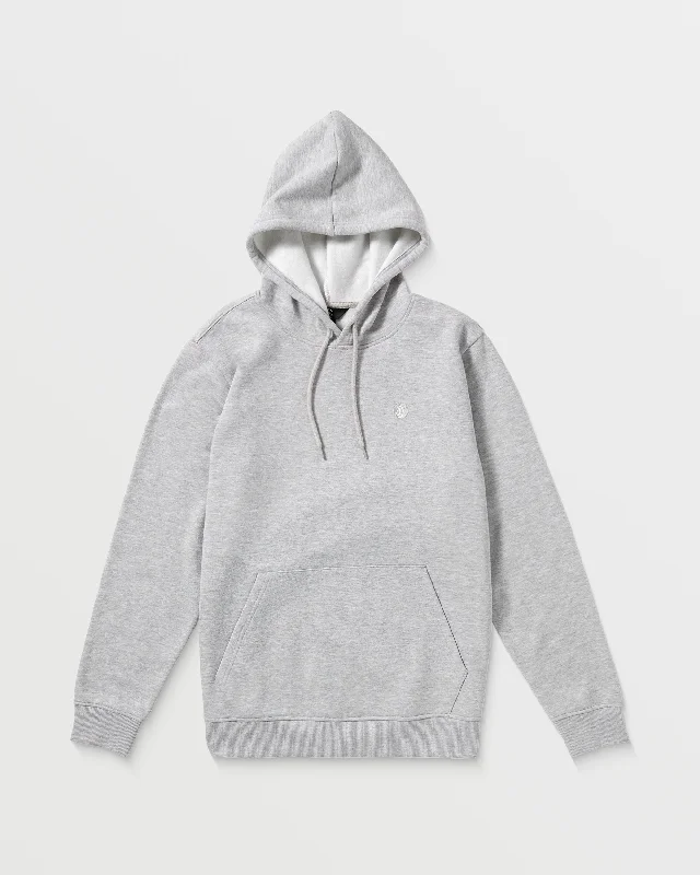 men's trendy hoodies -Foreman Pullover Fleece Hoodie - Heather Grey