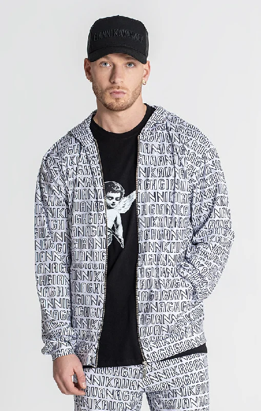 oversized sweatshirts for men -Grey Tag Hoodie Jacket