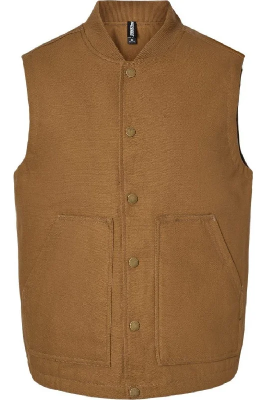 men's black vests for formal wear -Independent Trading Co. Insulated Canvas Workwear Vest