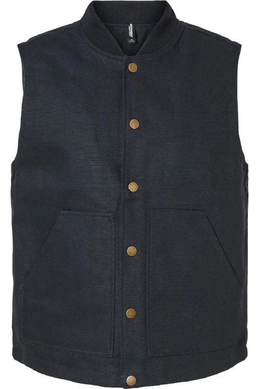 designer vests for men -Independent Trading Co. Insulated Canvas Workwear Vest