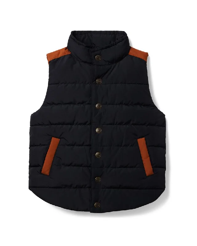 men's lightweight winter vests -Janie and Jack Colorblocked Quilted Puffer Vest