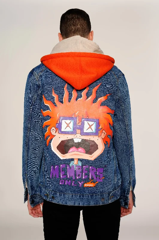 pullover hoodies for men -Men's Chucky Hoodie Trucker Jacket