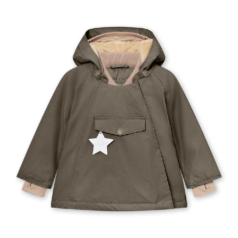 men's vests for layering with shirts ->MINI A TURE Kids WANG Winter Jacket - Tarmac green