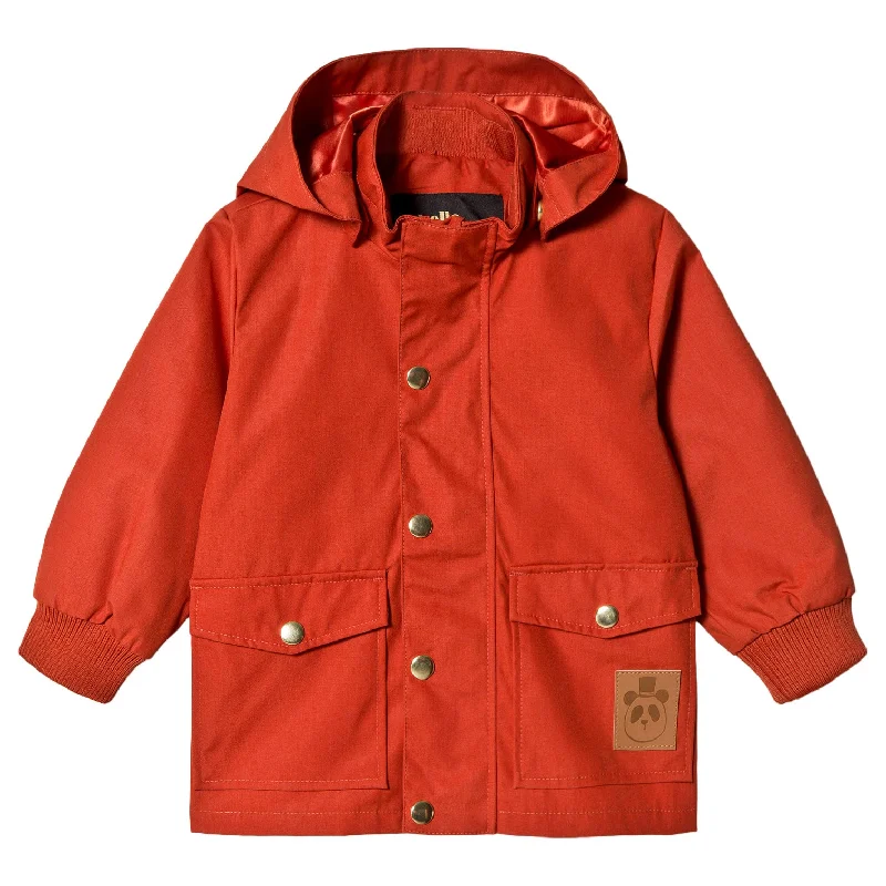 men's checkered vests -Mini Rodini Kids PICO Jacket in Red