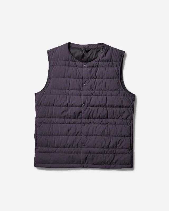 men's casual puffer vests -Men's BT Compact Lightweight Down Vest Midnight Plum