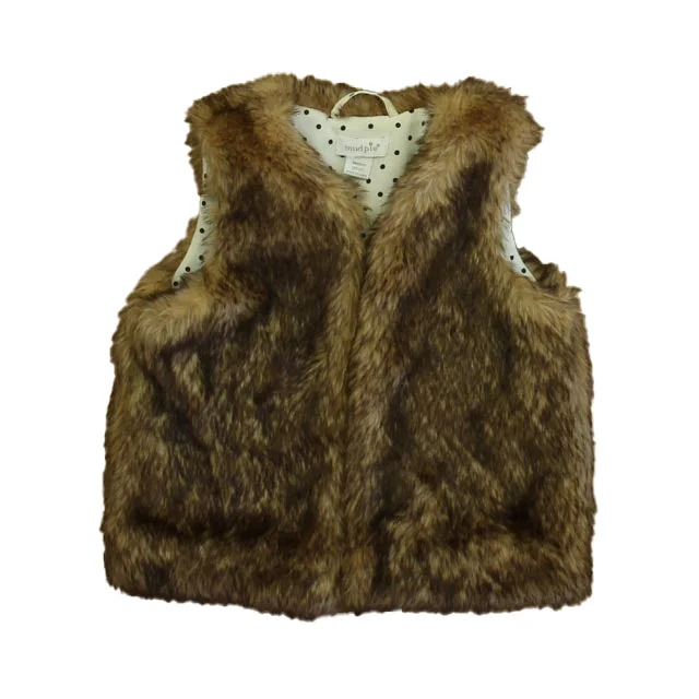 leather vests for men -Mudpie Girls Brown Vest