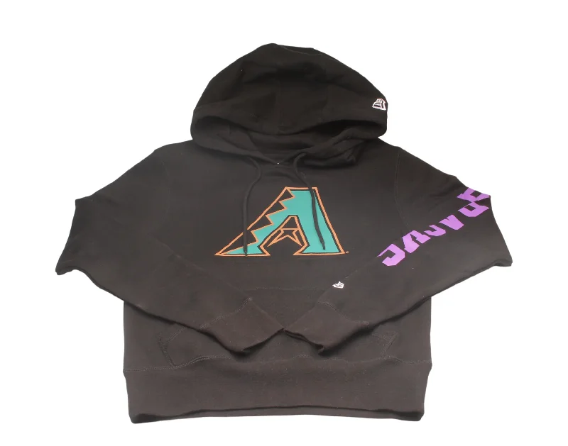 men's vintage hoodies -New Era MLB Arizona Diamondbacks 2001 WS Patch Up Black Men's Hoodie 12879560