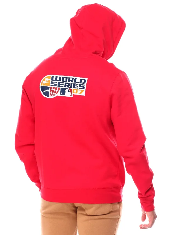 everyday hoodies for men -New Era MLB Boaston Red Sox 2007 WS Patch Up Red Men's Hoodie 12879513