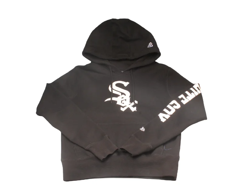 casual pullover sweatshirts -New Era MLB Chicago White Sox 2005 WS Patch Up Black Men's Hoodie 12879541