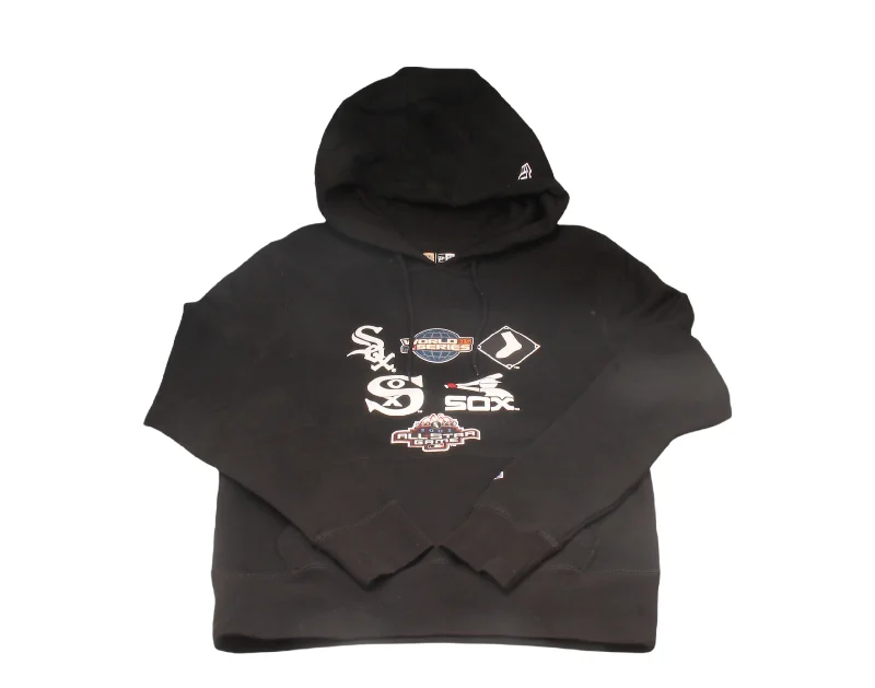 minimalist sweatshirts for men -New Era MLB Chicago White Sox Patch Pride Black Men's Hoodie 12879550