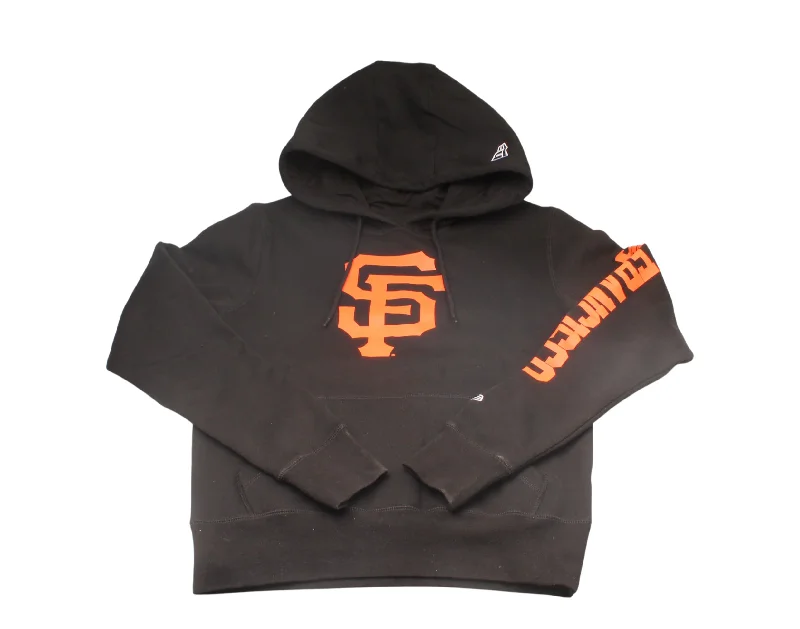 men's performance hoodies -New Era MLB San Francisco Giants 2002 WS Patch Up Black Men's Hoodie 12879537