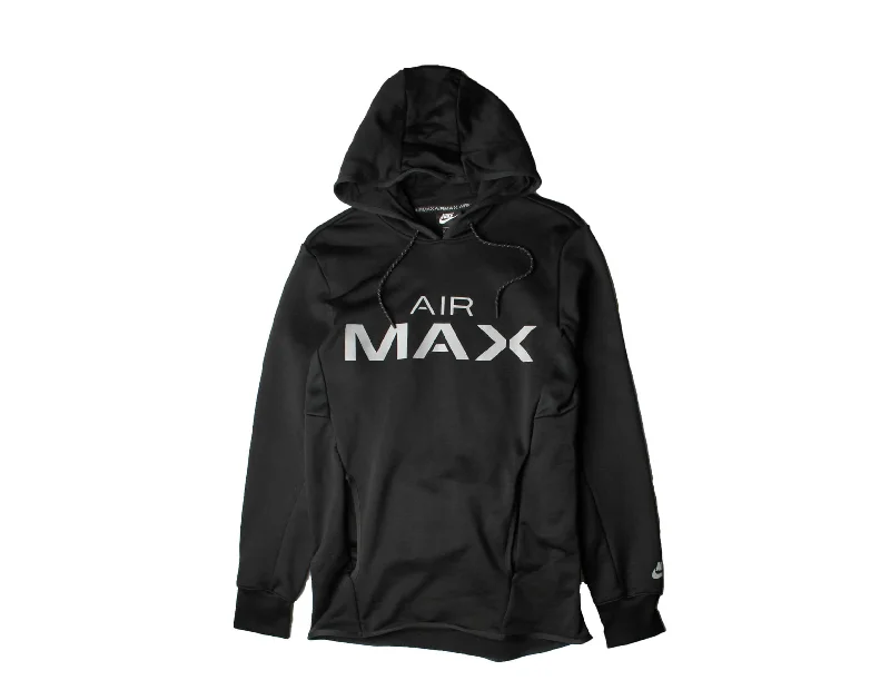 men's hoodies for casual outings -Nike Sportswear Air Max Pull Over Black/Grey Men's Hoodie 931998-010