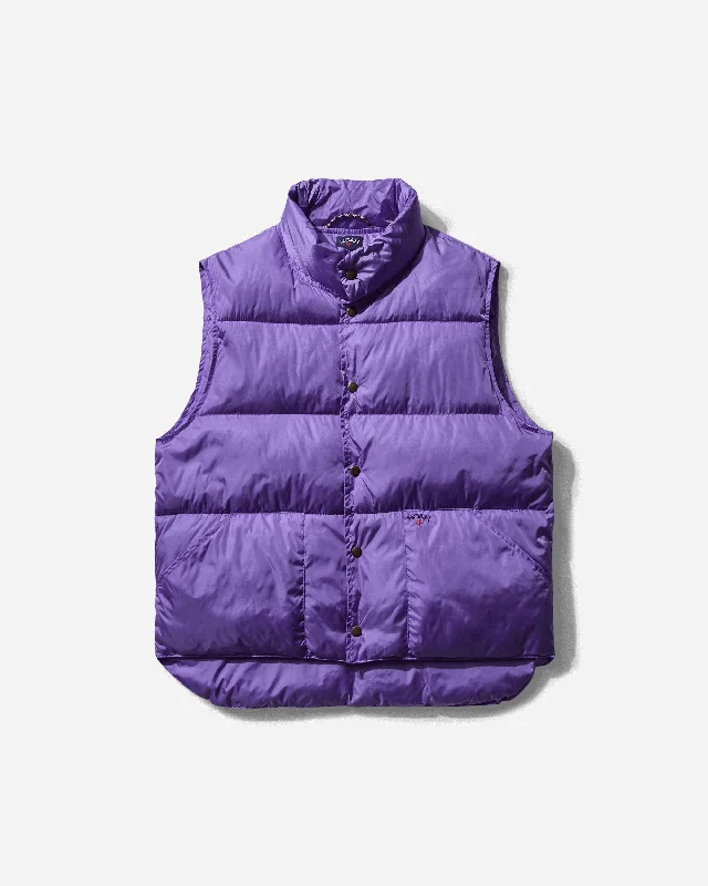 men's formal waistcoats for weddings -Men's Puffer Vest Violet