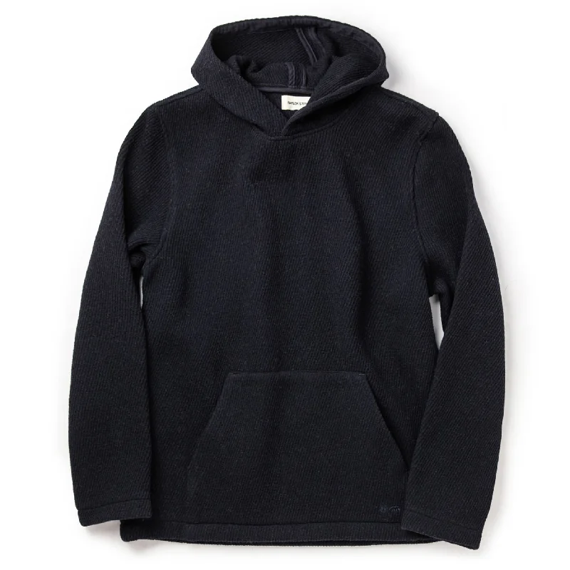 men's casual sweatshirts -The Nomad Hoodie in Navy Twill