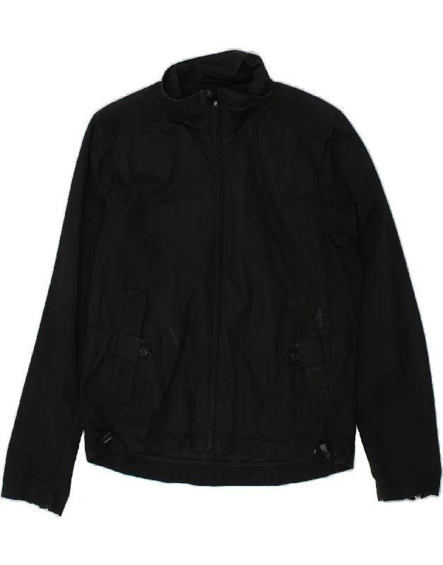 men's vests for layering with shirts -NORTH SAILS Mens Bomber Jacket UK 38 Medium Black Cotton