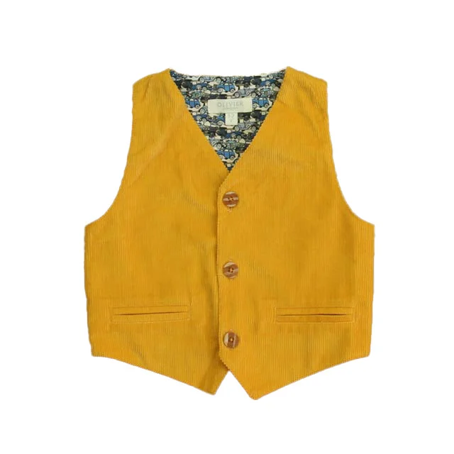 men's wool-blend vests -Olivier Boys Yellow Vest