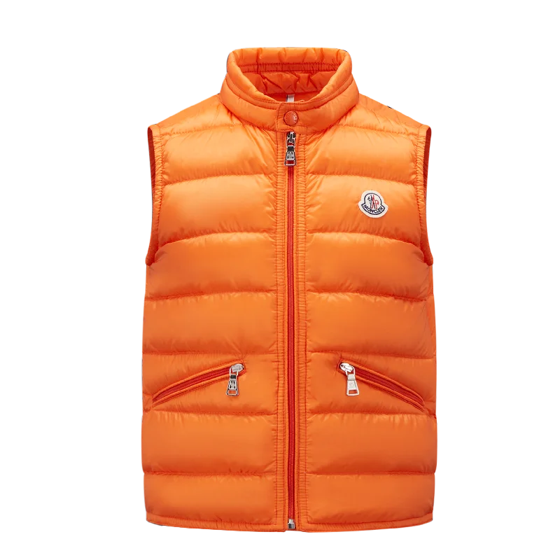 elegant waistcoats for men -Orange Logo Gui Vest