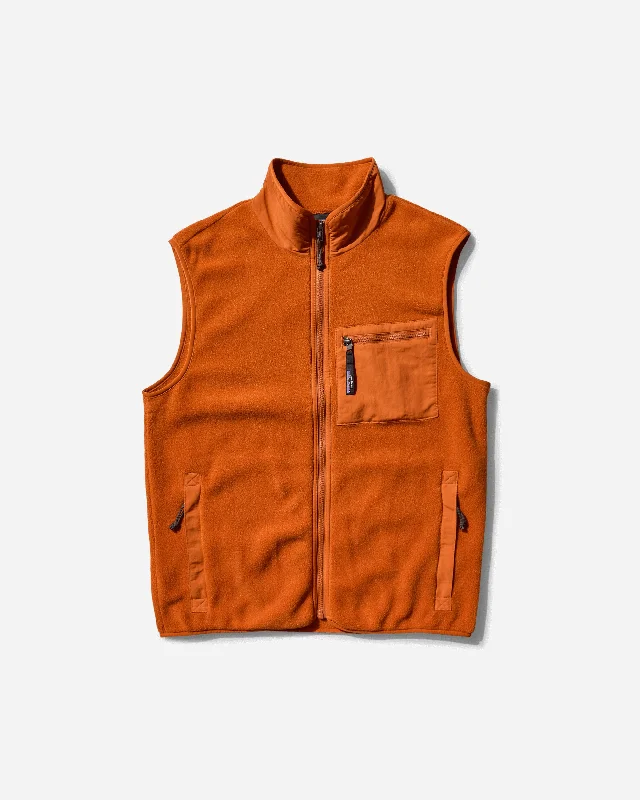 men's fleece vests -Men's Synch Vest Redtail Rust