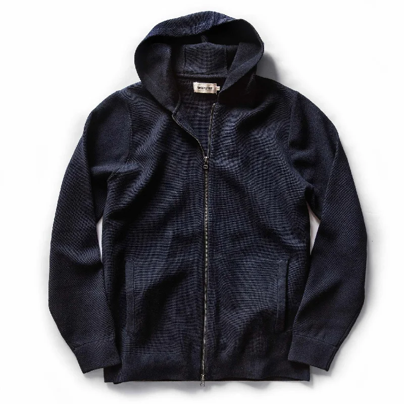 graphic hoodies for men -The Portola Hoodie in Midnight Merino