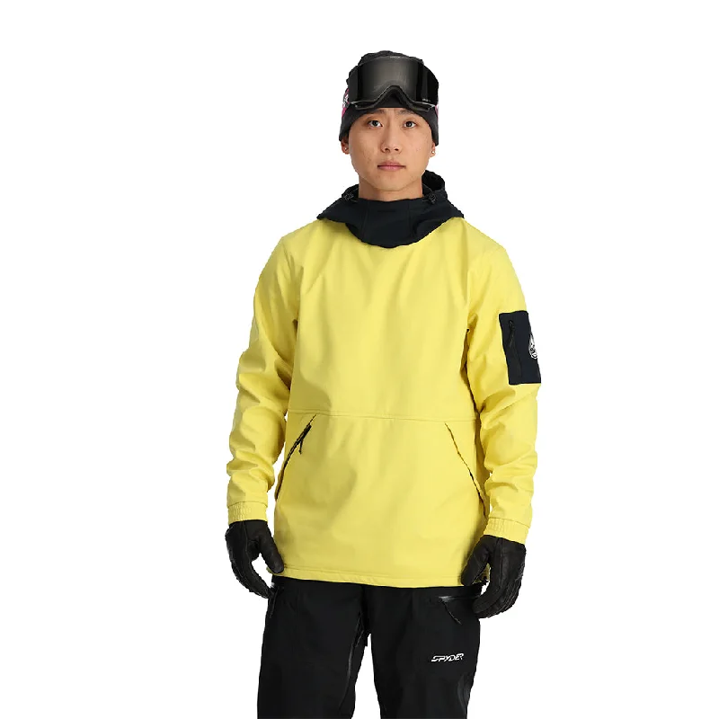 stylish men's hoodies -Unisex Softshell Riding Hoodie - Yellow