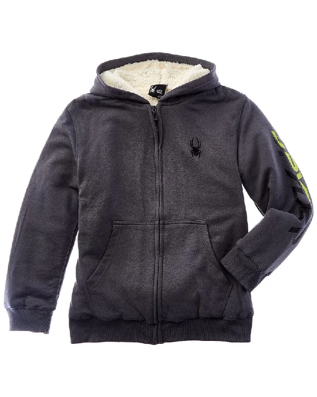 comfortable workout hoodies -Spyder Full Zip Hoodie