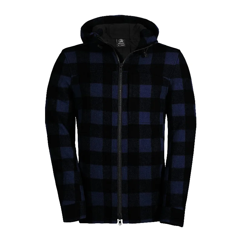 men's trendy hoodies -Swanndri Hudson Wool Hoodie