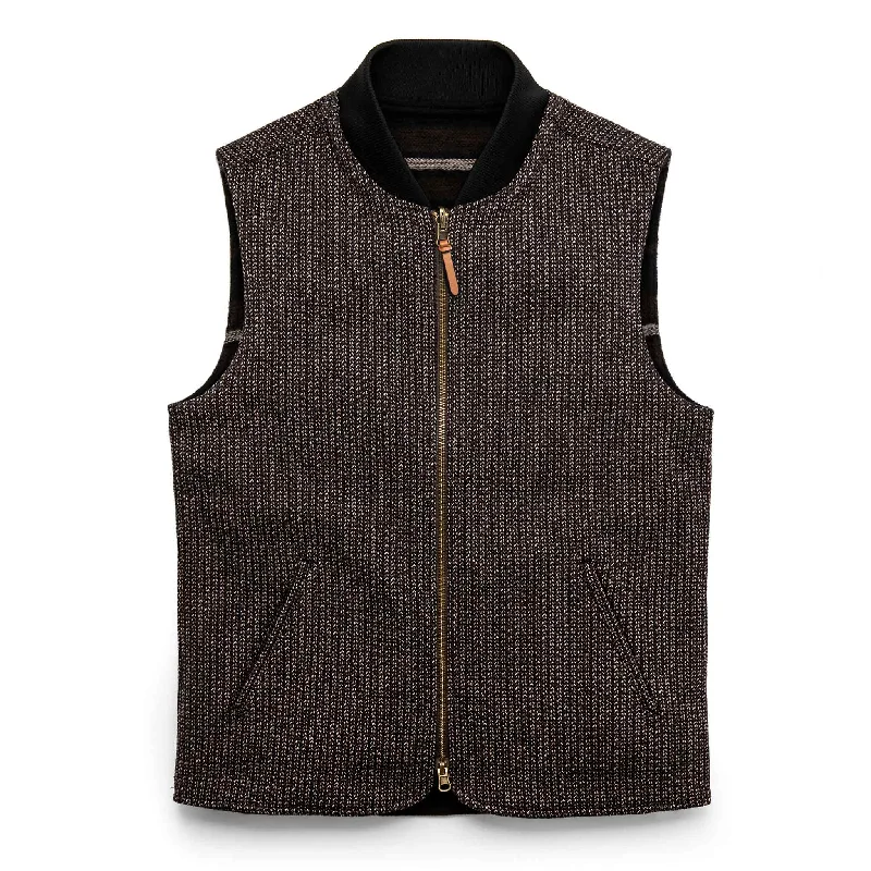 urban style vests for men -The Able Vest in Wool Beach Cloth