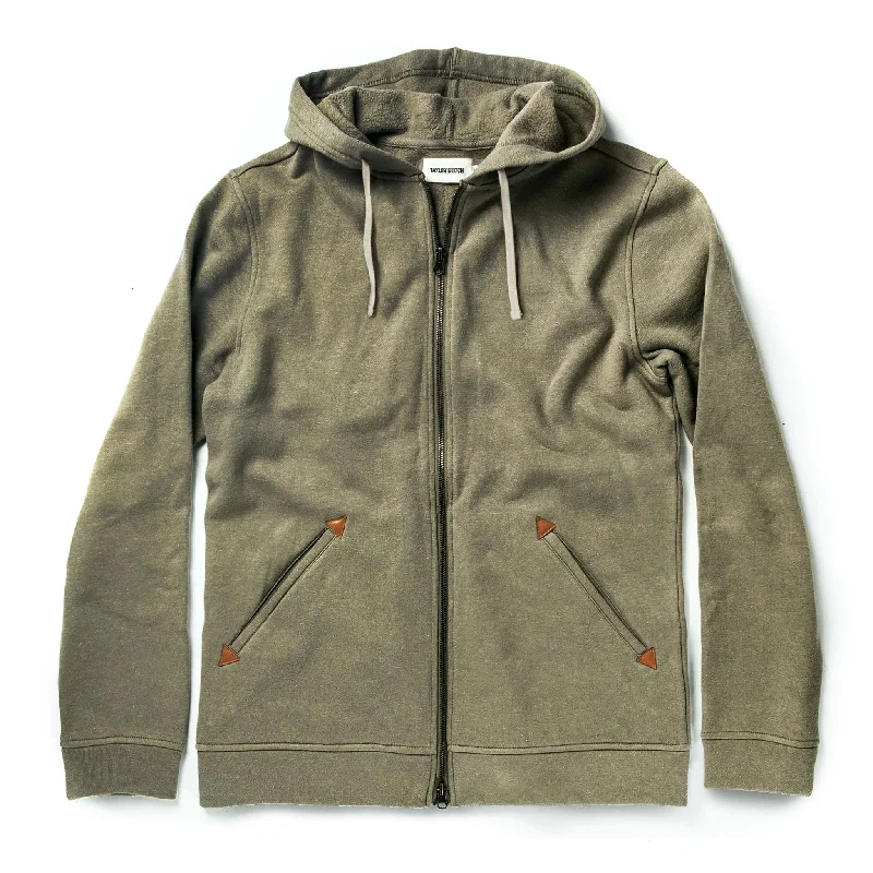 men's long sleeve hoodies -The Après Hoodie in Olive