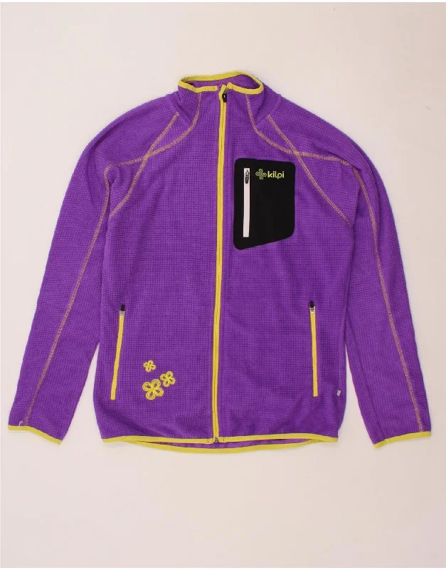 high-quality vests for men -VINTAGE Mens Fleece Jacket UK 42 XL Purple Polyester